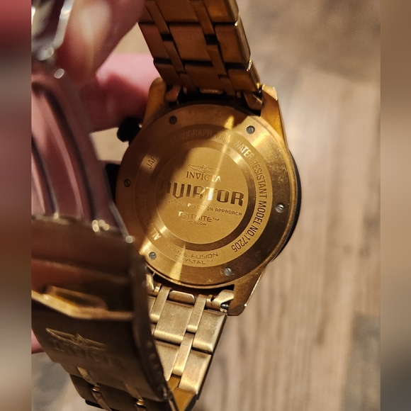 Invicta 48mm Aviator Quartz Chronograph Bracelet Watch casual classic - Picture 3 of 3